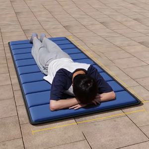 TEMU 1개 특대형 두꺼운 폼 캠핑 매트 - 가벼운 접이식, 보관 가방 포함, 튼튼한 옥스포드 천, 편안한 두께, 실내/외, 하이킹, 피크닉, 사무실 낮잠용 직사각형 디자인, 야외 수면 패드, 직사각형 수면 패드|캠핑매트