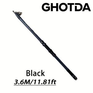 TEMU 초경질 카본 파이버 망원 바다 낚싯대 - 2.1m-4.5m 휴대용 미디엄 액션, 휴대가 편리한 핸들, 낚시꾼을 위한 이상적인 크리스마스 선물, 장거리 담수 및 해수용 잉어 스피닝 낚싯대, 낚싯대|낚시대