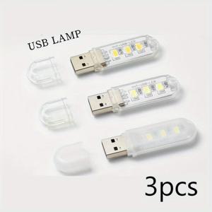 TEMU 3개 USB 캠핑 랜턴 USB 야간 조명, LED 전구, 플러그인 야간 조명 (3/8/24 램프 비드 포함), 욕실, 침실, 독서, 수면 및 캠핑용, 캠핑 야간 조명, 침실 조명, 장식 조명, 컴팩트 디자인, USB 전원 조명