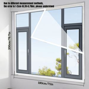 TEMU 고강도 겨울 방풍 및 단열 필름 - 두꺼운 투명 플라스틱 창문 필름, 추운 날씨용, UV 저항, 창문, 문, 유리문, 겨울 창문 단열, 문 단열, 내구성 있는 단열, 가정용 단열|필름