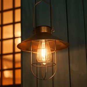 TEMU IP65 야외 태양광 행잉 랜턴 - 에디슨 전구 펜던트 조명, 따뜻한 빛, 태양광 야외 조명, 파티오, 캠핑, 잔디, 길, 현관, 정원, 데크용 - 자동 켜기/끄기, 에너지 절약형 조경 장식, 크리스마스 선물, 휴일 장식 조명|캠핑랜턴