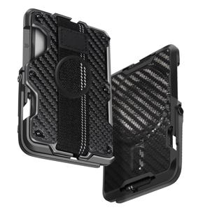 TEMU 남성용 신용카드 가방 | 레트로 비즈니스 중성 스타일 | 호환 자석 지갑 | 멀티 기능 - 휴대폰 스탠드/그립 | 병따개 | RFID 차단 카드 | 대용량 카드 박스, 일상 휴대용,여행 필수품,세련된 액세서리, 디자인, 소재,기술에 능숙한 사용자들,자주 여행하는 사람들|명함지갑