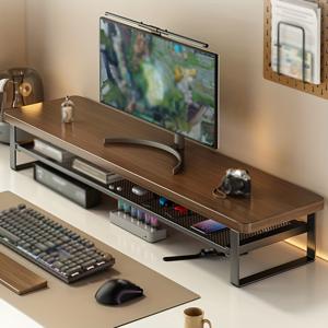 TEMU 1개 컴퓨터 모니터 스탠드, 책상 서랍 정리대, 이중 레이어 리프트업 데스크 라이저, 풀아웃 트레이 포함, 다기능 수납 선반, 작업 공간 정리,사무실 저장 솔루션,컴팩트 오거나이저,리프트업 디자인,고품질 스탠드,내구성 있는 정리함,모니터 높이 조절 스탠드,전문가용 작업 공간|책상|컴퓨터책상|모니터받침대