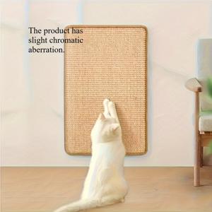 TEMU 1개 내구성 좋은 시살 고양이 스크래처 - 매직 투명 접착제, 소파 보호를 위한 안전한 디자인, 다층 스크래칭 및 휴식 공간, 내구성 좋은 시살 소재 - 반려동물을 위한 완벽한 선물 | 선반 없음, 내구성, 접착 패드, 반려동물 놀이 스탠드, 스타일리시한 반려동물 액세서리