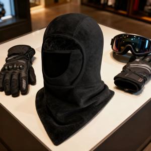 TEMU 야외 사이클링용 겨울 방풍 얼굴 마스크 모자, 목 보온 및 귀 보호 기능, 사이클링, 러닝, 스키, 낚시용 헤드스카프 - 크리스마스 선물 - 1개, 스키 필수품,추운 날씨용 장비,다기능 헤드웨어,부드러운 직물 소재,내구성 있는 원단