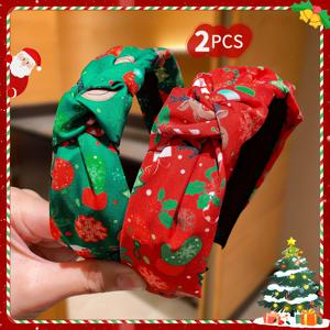 TEMU 2개 세트 귀여운 크리스마스 헤어밴드 - 눈사람, 순록, 눈꽃 디자인, 크리스마스와 새해 파티에 완벽한 패션 헤어 액세서리, 파티 헤어 액세서리,휴일 헤어스타일 액세서리,패션 헤어밴드,귀여운 크리스마스 테마,눈송이 모티프,젊은 소녀 패션