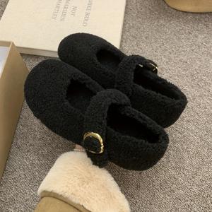 TEMU 여성 슬립온 패브릭 신발 | 캐주얼 스타일, 사계절 편안함, 단색, 플레인 토, TPR 밑창