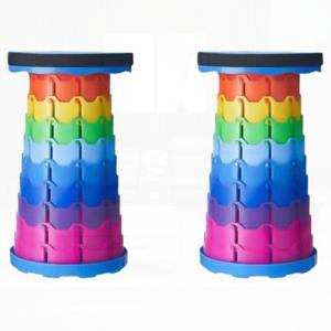 TEMU 야외 휴대용 접이식 스툴 2개 등산 캠핑 바비큐 파티 등 다양한 야외 활동에 적합한 가볍고 컴팩트한 접이식 의자 컬러 디자인으로 공간을 생기게 하는 실용적인 휴대용 스툴