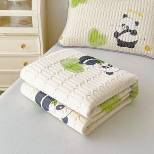 TEMU 천연 라텍스 여름 냉감 침대패드 베개커버 세트 쿨매트 5mm 여름용 쿨 침대 패드 매트 베개커버 매트리스 패드+베개커버세트 시원한 패드 통기성 침대 매트리스 미끄럼 방지 냉방 침구