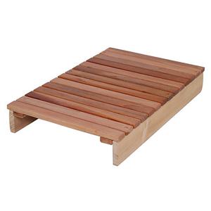 TEMU 마호가니 다용도 발디딤대 510x325x70mm / 책상 사무실 발받침대 발판