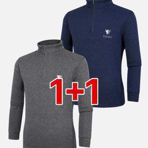 TEMU [1+1] 남성 기모 집업 티셔츠 2PCS 불포스(M6OPWT51)