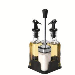 TEMU 5개/세트, 올리브 오일 디스펜서, 유리 오일 & 식초 병, 간장 용기, 소금 및 후추 셰이커 세트 요리, 향신료, 바다 소금, 양념, 레스토랑, 주방 용품 주방 액세서리