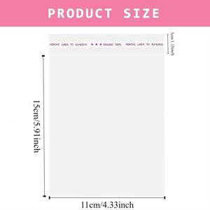 TEMU 1000개 1밀 OPP 소형 자체 접착 봉투 선물 가방 투명 셀로판 주얼리 포장