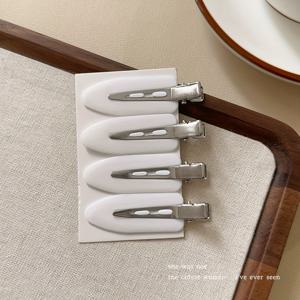 TEMU 4개/6개 DIY 크림 글루 무흔적 헤어 클립, 캐릭터 액세서리, 여성용 앞머리 및 날리는 머리 클립, 캔디 컬러 물방울 BB 클립|DIY