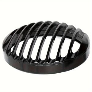 TEMU 스포츠스터 XL883, XL1200, XL1200X, X48 (2004+)용 고품질 블랙 알루미늄 5.75인치 헤드라이트 그릴 커버 - 쉬운 설치