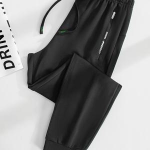 TEMU 1개 여성용 가을 스포츠 긴 바지, 신축성 원단, 지퍼 포켓, 드로스트링 허리, 캐주얼 하이킹 레깅스