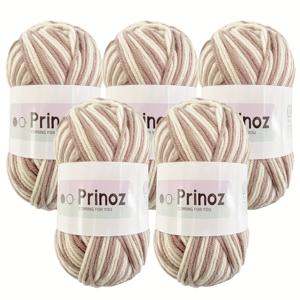 TEMU 50g 다섯가닥 염색 순수 아크릴 뜨개질 실 5팩, 부드럽고 가벼운 베이지 친화적, DIY 선물 만들기, 스카프, 양말 및 기타 가정용품에 적합, 양말 뜨개질 용품,순수 아크릴 섬유,멀티팩 실,친근한 색상,라이트 베이지 실,부드러운 아크릴 섬유