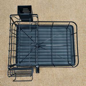 TEMU 2단 건조 드레인 랙, 주방용 금속 트레이 드레인 랙, 칼과 컵 식기 건조대, 확장형 트레이 건조대, 칼과 포크 랙 + 도마 포함, 트레이 랙/디스크 건조대, 크리스마스 선물|식기건조대