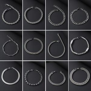 TEMU 12개 힙합 스타일 스테인리스 스틸 쿠바 팔찌, 데일리 착용 및 선물에 완벽한 선택|팔찌