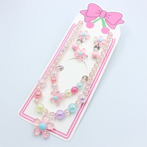 TEMU 5pcs 귀여운 레진 꽃 보석 세트 - 손수 베드 네클레스, 팔찌, 반지, 귀걸이 - 태양꽃 디자인으로 작은 공주들을 위한 완벽한 선물|링귀걸이