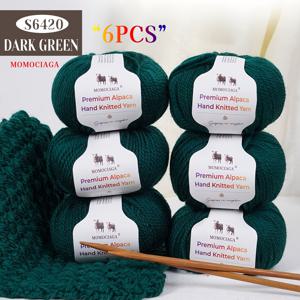 TEMU 알파카 울 혼방 원사 6개 세트, 중간 두께, 부드럽고 편안한 느낌, 풍부한 색상으로 DIY 손뜨개 스웨터, 모자, 조끼, 담요, 스카프 등에 적합, 총 300.58oz