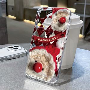 TEMU 아이폰용 모바일 폰 케이스 레드 체크 무늬 모바일 폰 케이스 16/15/14/13/12 11 xsmax 11promax 13pro 14pro 15pro 16pro/15promax 14promax 13promax/xsmax xr xs 7plus/6plus/7/8/6 심플 보호 케이스 개성 패션 휴일 선물 남자친구