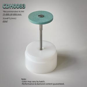 TEMU 에나멜 및 세라믹용 중간 거친 200 그릿 지르코니아 연마 헤드, 내열성 건식 폴리싱 도구 2.35mm 샹크 포함 (그린 팁 멀티서페이스 키트), 1개