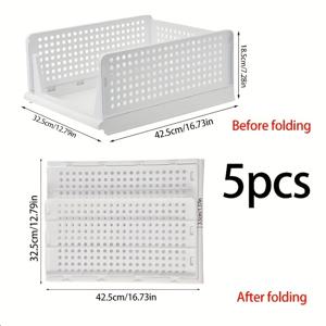 TEMU 접이식 옷장 정리 바구니, 발렌타인데이 선물, 서랍형 옷장 정리 박스, 쌓기 가능한 대용량 벽장 정리 바구니, 옷장 및 의류 정리에 적합