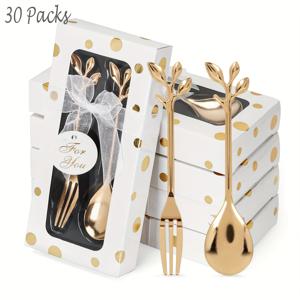 TEMU 파티 선물 패키지 30세트 | 결혼식, 브라이덜 샤워, 생일 파티, 기념일 선물, 발렌타인데이 선물, 주방 및 바 용품, 크리스마스 선물에 적합, 금속 재질