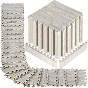 TEMU 24개 세트의 연결 가능한 EVA 쿠션 포메인 바닥 매트 48개의 측면 스트립이 포함되어 있습니다. 주방, 거실, 침실, 게임룸, 사무실 및 야외 수영장 매트, 전시회 및 기타 행사에 널리 사용됩니다. 피트니스, 요가, 피라테스, 명상 등에 적합하여 바닥과 관절을 보호합니다.|요가복