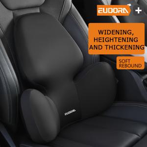 TEMU 유도라 자동차 시트 쿠션 - 초소프트 메모리폼, 나비 모양, 탈착식 커버, 손세탁 가능, 블랙 & 레드, 대부분의 차량에 적합, 차량용 좌석 쿠션, 편안함 강화, 현대적인 자동차 액세서리, 내구성 있는 소재