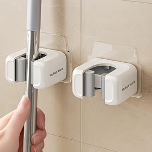 TEMU 2개 세트 벽걸이 빗자루 및 걸레 거치대, 무드릴 벽걸이 수납 선반, 욕실 및 주방용 다기능 도구 정리대, 정원 청소 액세서리, 실용적인 홈 후크|악세사리|정리함