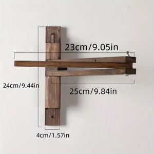TEMU 산업 스타일 벽 조명 부착물 - 조절 가능한 조명 장치 고정 부착물, 데스크탑, 책장, 침실, 거실에 적합 - 테이블 램프 및 조명기와 호환 가능, 전선 설치 필요 없음, 간단한 설치, 거실/ 책장 조명, 클래식 디자인, 튼튼한 구조, 다기능 매달린 조각, 가정 장식에 필수적인