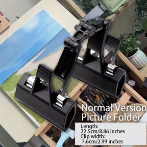 TEMU 회전식 드로잉 보드 클립, 아트 이젤 클립, 아티스트용, 이중 클램핑 강도, 내구성 플라스틱 소재, 수채화, 그림, 미술 애호가용, 그림 도구,페인팅 키트,그림 액세서리,그림 도구 및 장비