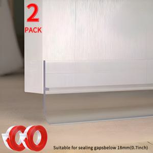 TEMU 2개 세트 에너지 절약형 도어 바닥 씰, 두꺼운 고무 자가 접착 스트립, 열 전달 차단, AC 비용 절감, 실내/외문용, 먼지 방지 및 방음, 연중 에너지 효율 사용, 문 밑단 씰 스트립, 샤워 도어 하단 씰, 방음 솔루션,원활한 설치,유연한 씰,장기 지속 밀봉,고무 웨더스트립,드래프트 스토퍼,에너지 효율적인 구매자들,아파트 생활