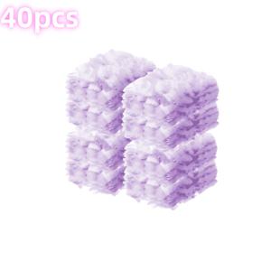 TEMU 20/40/60/80/100개 정전기 먼지 제거 리필 - 재사용 가능한 전자기력 청소 천, 배터리 필요 없음/쉬운 교체, 가구·차량·전자제품·블라인드 및 애완동물 털 제거용 보라색 정전기 먼지 닦이천 - PP 소재, 대부분의 정전기 먼지 제거 시스템 호환