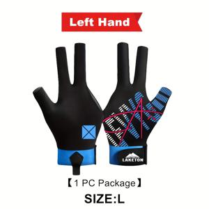 TEMU 1개 왼손용 Unisex 전문가급 스누커 & 당구장갑 - 3-핑거 통기성 있는 탄력적인 미끄럼방지 디자인, 후크&루프 클로저, 분홍/파랑/검정 - 수영대회에서 향상된 그립과 컨트롤, 다트와 같은 정밀도, 초보자부터 전문가 까지의 편안한 착용감, 오른손을 위한 당구장갑, 액세서리, 풀 커버, 작은 사이즈