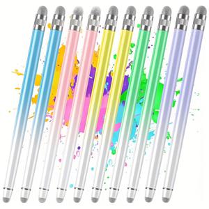 TEMU 터치 스크린용 펜 10개입 | iPhone/iPad/태블릿 Android 호환, 배터리 불필요, 전자 부품 없음