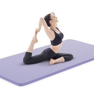 TEMU AOSOM 대형 NBR 소음 요가 매트 20mm, 1850*900/1850*610 양면 미끄럼 방지 내구성 있는 두꺼운 피트니스 & 명상 담요 및 운동 매트, 듀얼 레이어 스트랩 포함, NBR 소재 홈 워크아웃, 및 피트니스, 홈 워크아웃 | 인간공학적 디자인 | 두꺼운 패딩