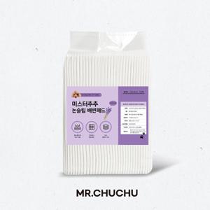 TEMU 미스터추추 강아지 논슬립 배변패드 라벤더향 15g, 절약형, 100매