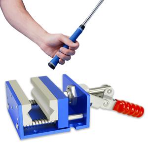 TEMU 골프그립교체용품，골프그립교체 바이스 고무패드 세트，다용도 테이블 바이스，고정 클램프，블랙