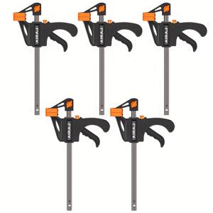 TEMU AIRAJ 4인치 2개/5개 목공용 클립 도매 F 클램프 클립 강력 그립 빠른 래칫 릴리스 DIY 목공 핸드 바이스 도구, 홈 , 작업물 고정 등에 적합, 목공 도구,컴팩트 디자인,내구성 있는 클립,워크숍 액세서리,홈 인테리어,DIY 애호가