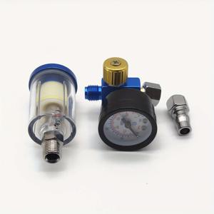 TEMU 공압 스프레이 건 압력 게이지, 오일-워터 분리기, 페인트 스프레이 건 조절 밸브, 필터 워터 그리드, 건 테일 그리드, 오일-워터 분리기