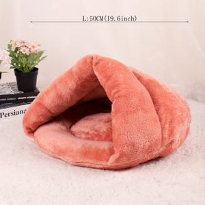 TEMU BEIYU 펫 강아지 하우스 - 플러시 쿠션 내부, 포근한 펫 침대, 소프트 & 화이트 디자인, 오픈탑 돔 지붕, 내구성 & 쉬운 세척, 치와와, 포메라니안, 시츄, 푸들에 이상적인 스타일리시 & 기능성 펫 하우스