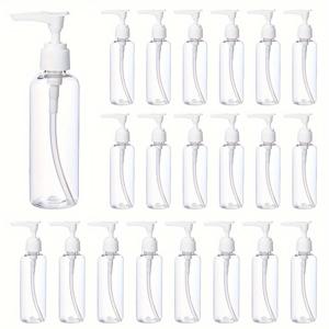 TEMU 25개 100ml(3.38fl. oz) 4x15cm 리필 가능한 펫 플라스틱 펌프 병 (액체 비누용), 액체 비누 보관함,비누 디스펜서 병,휴대용 컨테이너,펌프 디스펜서,내구성 있는 플라스틱,빈 비누병,작은 펌프 병,여행 필수품