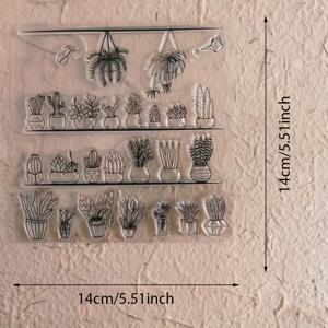 TEMU DIY 스크랩북 및 카드 제작을 위한 투명 도장 1개 세트