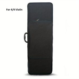 TEMU 4/4 3/4 1/2 옥스포드 천 바이올린 케이스 바이올린 사각 상자 내마모성 & 통기성 & 충격 흡수