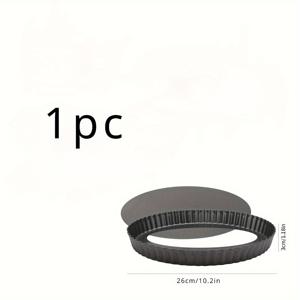 TEMU 1pc 탈착식 바닥이 있는 논스틱 키슈 팬: 타르트, 파이 등을 굽기에 완벽합니다.