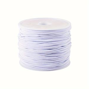 TEMU 1롤/6롤 탄성 코드, 0.6~1mm 폭의 패브릭 고무 밴드 스트링, 팔찌 및 목걸이 만들기용