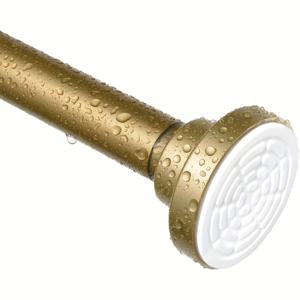 TEMU 1개 조절 가능한 텐션 커튼로드, 다양한 조합, 드릴링 없는 스테인리스 스틸 옷걸이 레일, 욕실, 옷장, 화장실 액세서리용